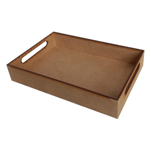 Artesanías - Bandeja 3 mm - (20 x 30) - Pequeña y económica bandeja para la realización de desayunos o pequeñas meriendas. Ideal para regalar.