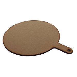 Artesanías - Tabla redonda 25cm - ff 5mm - Tabla para presentar alimentos. No útil para uso cotidiano en la cocina.