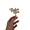 Artesanías - Mini topper "Feliz Día" - Pequeño topper para decorar tus mini-tortas. Medidas: 8 x 7