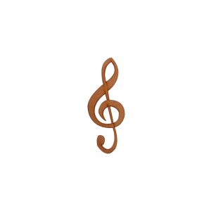 Artesanías - Clave de sol - 12 cm - Accesorio decorativo para darle un toque a tus diseños.