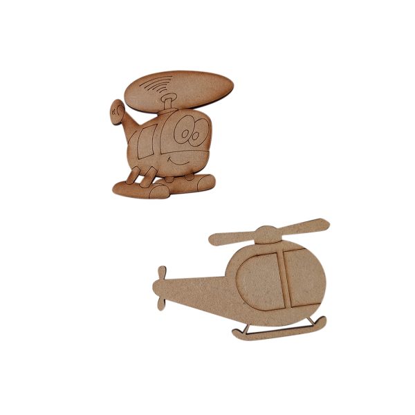 Artesanías - Helicóptero - Accesorio decorativo para darle un toque a tus diseños.