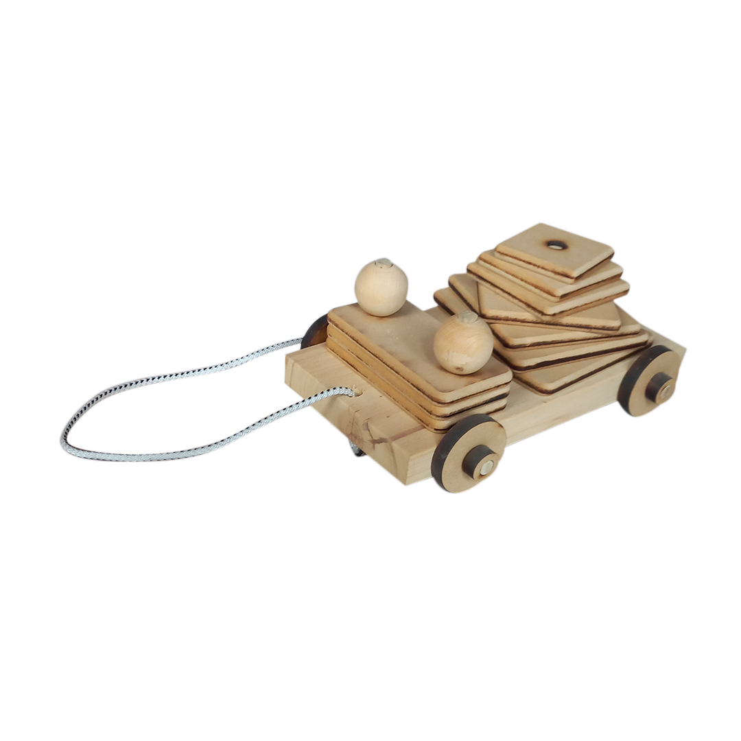 Artesanías - Tortuga torre - Juego de arrastre para niños que están aprendiendo a caminar. Medidas: 25 x 16 x 12