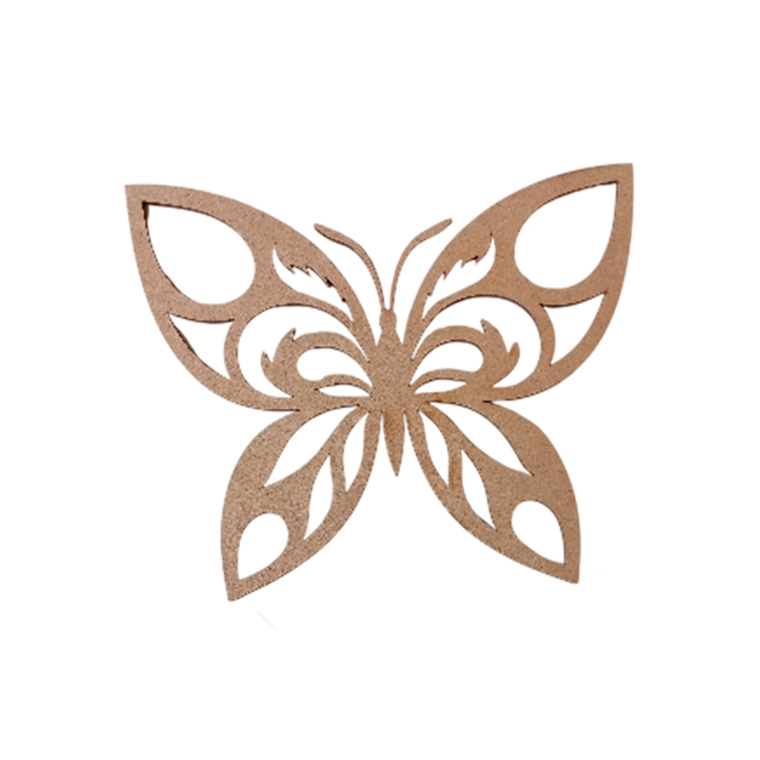 Artesanías - Mariposas caladas - 20 cm - Accesorio decorativo