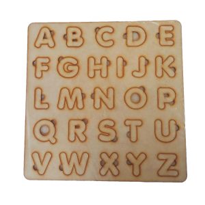 Artesanías - Abecedario - Juego didáctico para ejercitar la mente y aprender las letras.