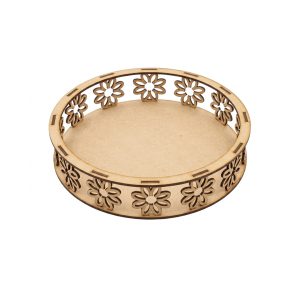 Artesanías - Bandeja ornamental - Bandeja redonda de 30cm ideal para hacer decoraciones temáticas para cumpleaños.
