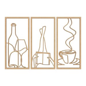 Artesanías - Triptico chica relajada -