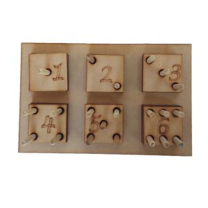 Artesanías - Juego de encastre con números y formas N°1 - Aprende los números con este juego