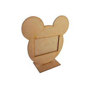 Artesanías - Portarretrato Mickey y Minnie - 10 x 15 - Bonito portarretrato temático con figuras de Disney